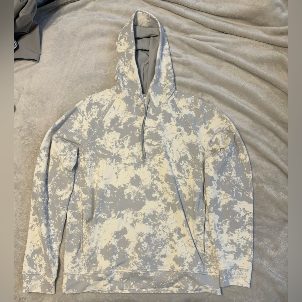 lululemon athletica Gray and Cream Lightweight Hoodie